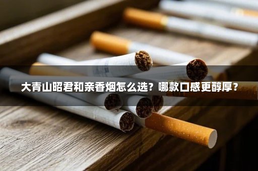 大青山昭君和亲香烟怎么选？哪款口感更醇厚？